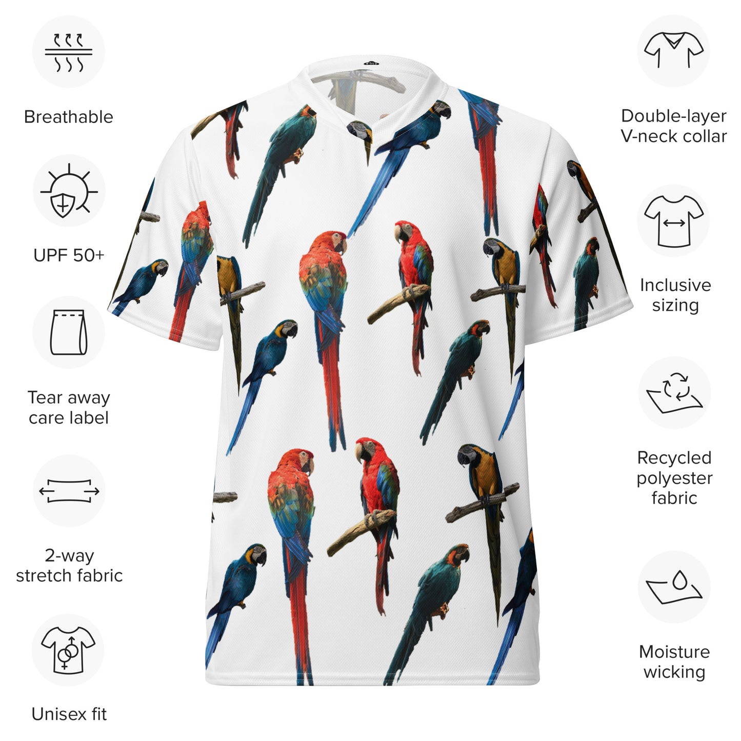 Macaw sports jersey